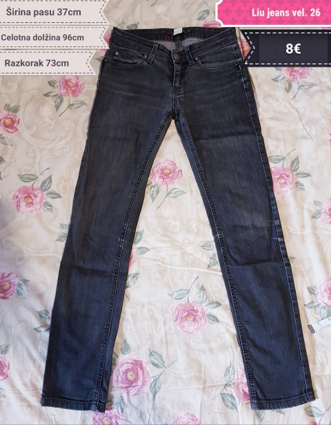 Jeans hlače črne Liu Jeans - vel. 26
