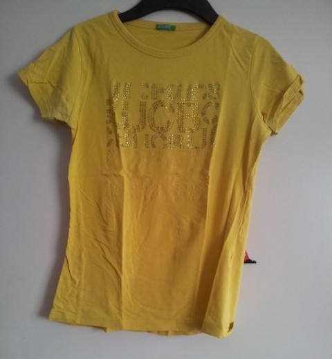 Benetton kratka rumena majica