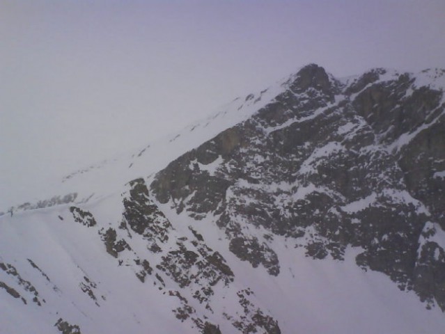 Pogled z Felskarspitze proti Weisseck-u 2711m - najvišjemu vrhu Radstaedterskih Alp