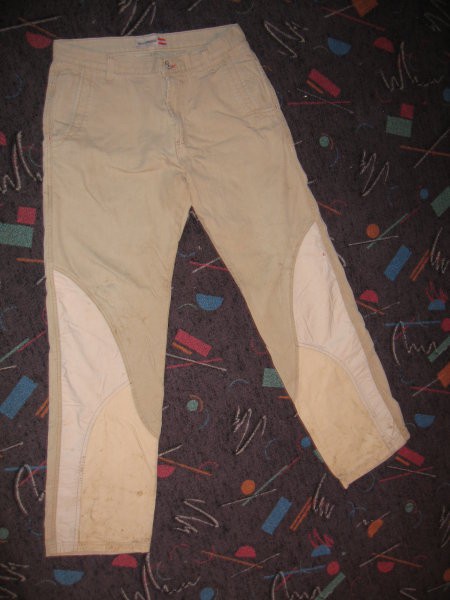 Moške hlače, energie, bombažne, velikost 34 (M), neoprijete, na sliki še neoprane, okvirna