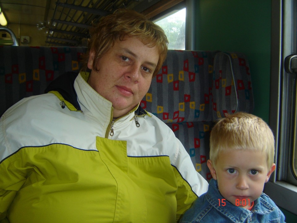 Z mamico na vlaku