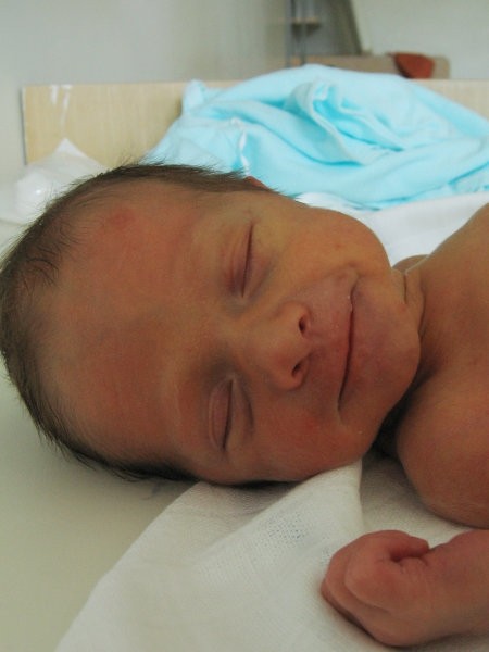 Gašperjevi prvi dnevi v porodnišnici - foto