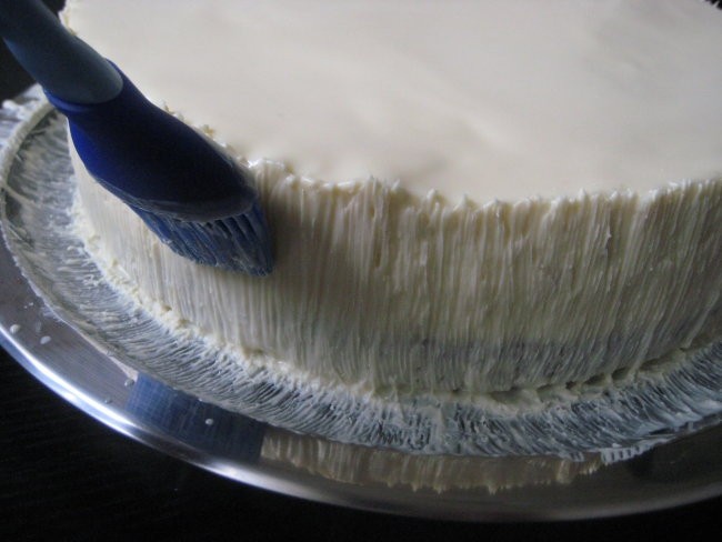 Bela tropska torta - foto povečava