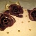 vrtnice oblite s čokolado in posute z zlatim prahom