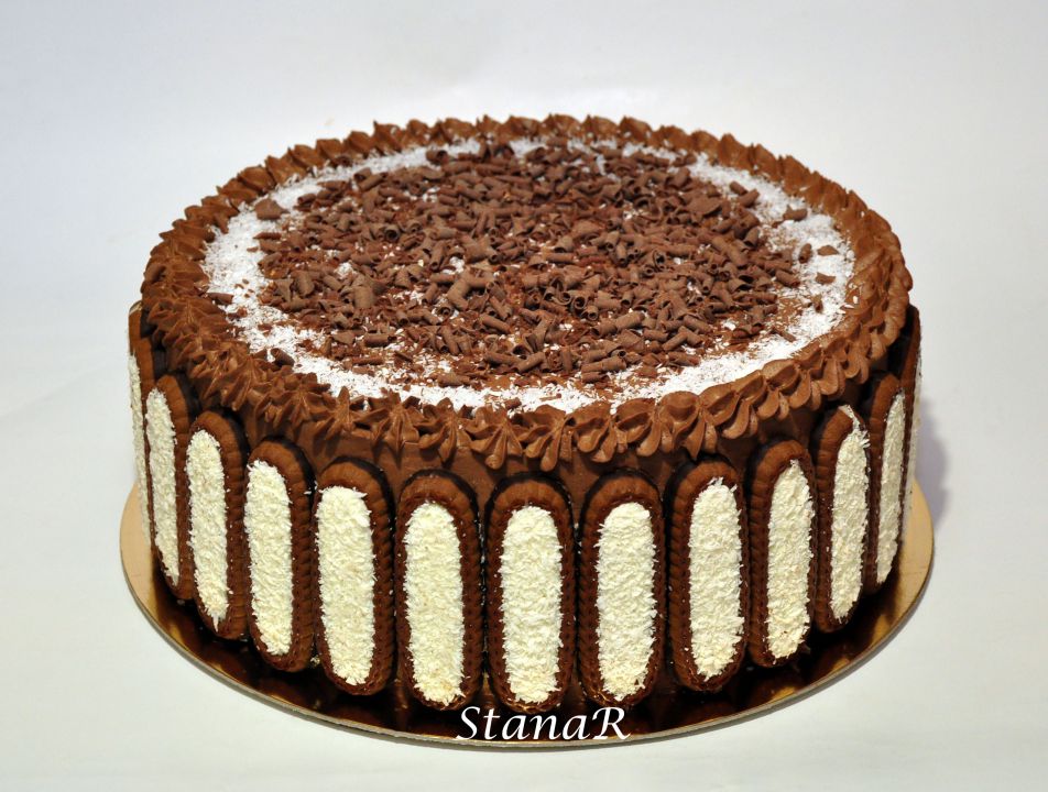 čokoladno-kokosova torta
