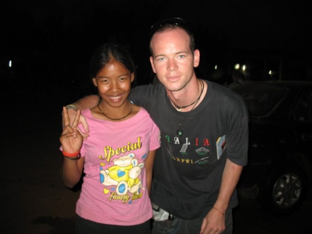 Cambodian girl and me