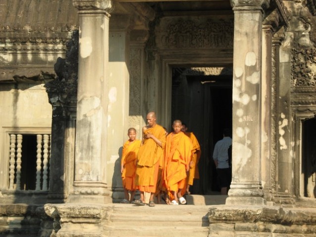 Monk's before the temple