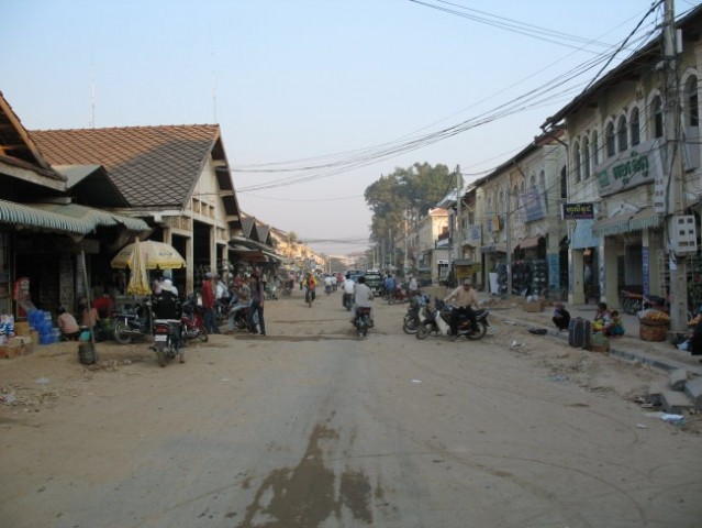 Town center in Cambodia