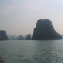 Sailing through Halong bay