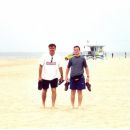 On the Venice Beach with my friend Renato in Los Angeles