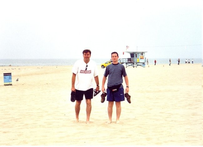 On the Venice Beach with my friend Renato in Los Angeles