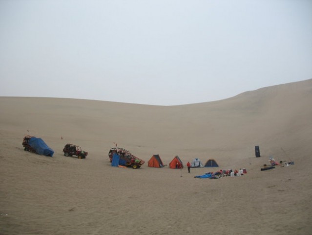 Our camp in the middle of the desert