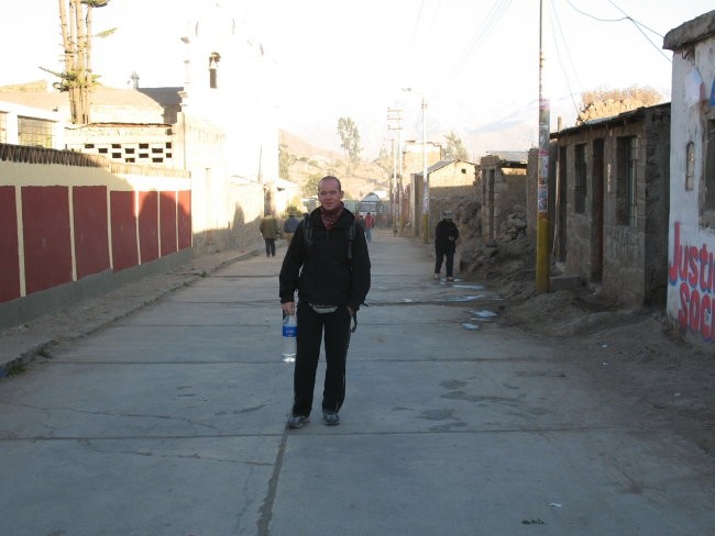 Great morning in the native peruvian village