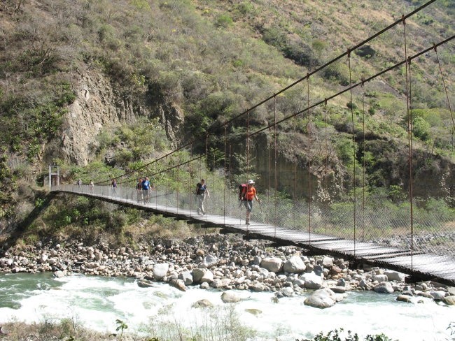 Bridge over the river Urubamba