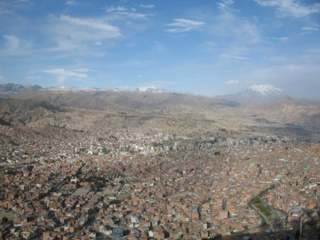 La Paz the capital city in Bolivia