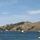 Ferry on the lake Titicaca