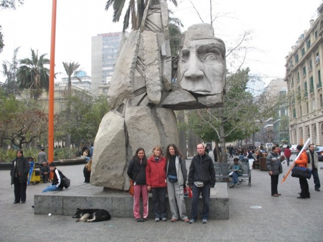 With my friends on the Plaza de armas