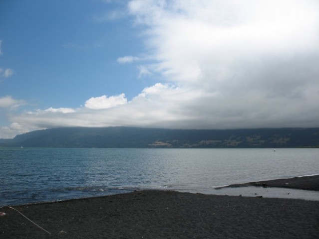 Pucon is a small city located right next  to lake Villarrica 