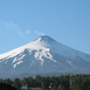 The nearby volcano Villarrica