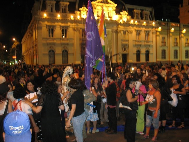 Protest in Santiago