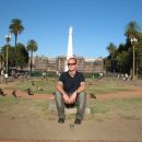 Me before the Casa Rosada (Pink House) - Argentina’s presidential palace