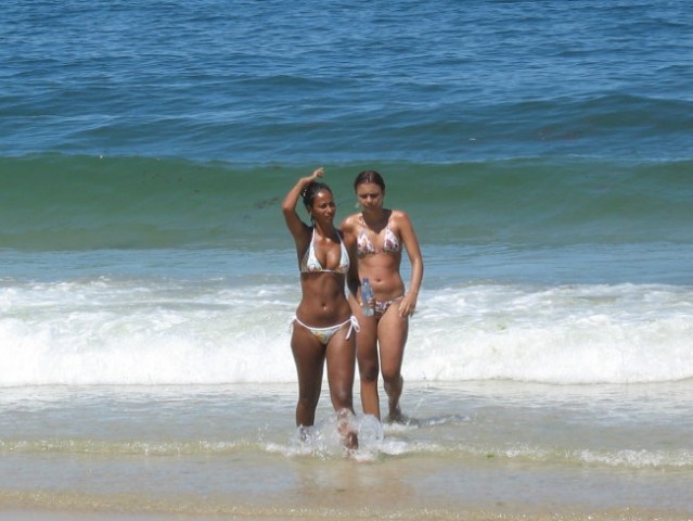 Girls on Copacabana beach