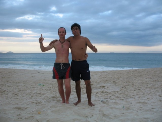 Me and Jose on Copacabana beach