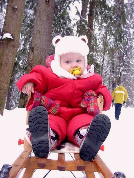 Pri dobrem letu uživam na saneh