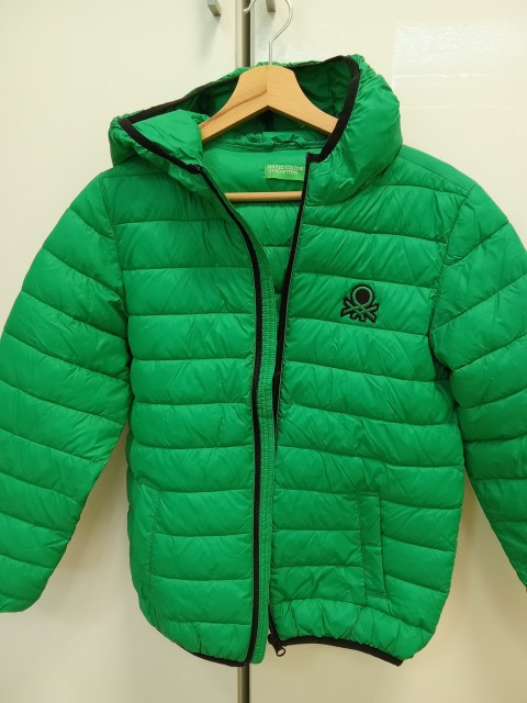 Benetton, otroska puhovka xl, 150 cm, kot nov - foto