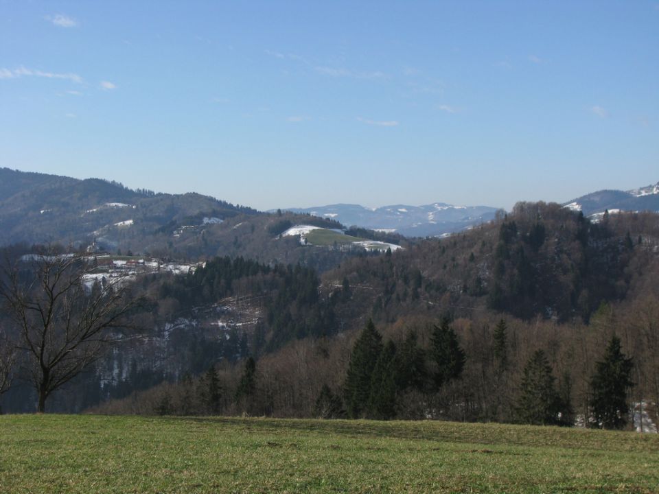 Vrh rebra in Mrtancova planina - foto povečava