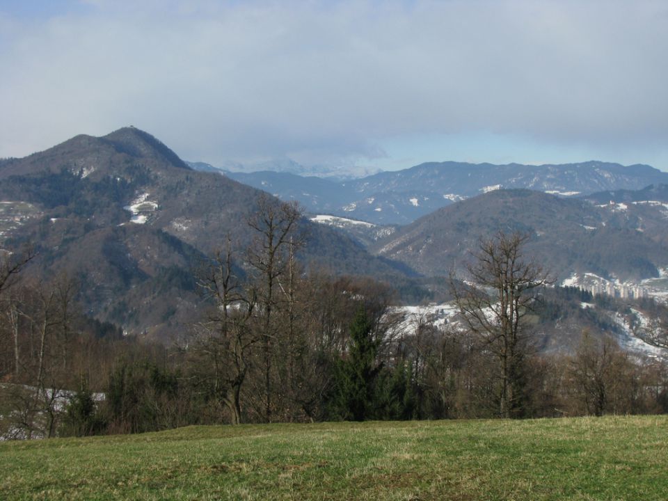 Vrh rebra in Mrtancova planina - foto povečava