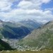 Pogled na Val d'Isere z Col de I'Iserana