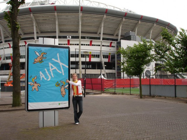 Moja prva nogometna ljubezen - Ajax Amsterdam in v ozadnju Arena