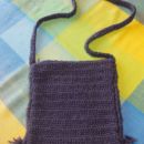 nova violična pletena torbica, 6€