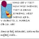 Tale listek sma dale v balon in ga priložile vabilu v kuverto
