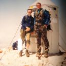 Z kolegom Rokom na vrhu TRIGLAVA 2864nad morjem. Datum ( 1in2.8.1998 )