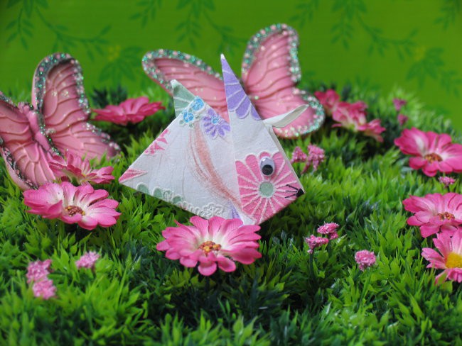 enostavni ORIGAMI zajček