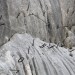 Zglajena od vode, naježena s klini - južni del Škrlatiške stene
