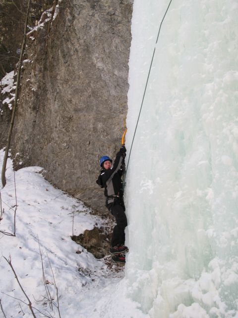 Ledno plezanje - Črna 17.02.2012 - foto