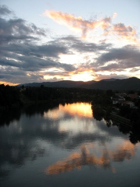 Pokrajine in sončni zahodi - foto povečava