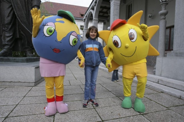 Bine in Julija na podelitvi diplom Jan, jezik - foto