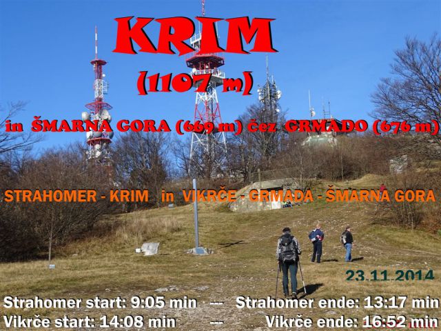 Strahomer-Krim in Vikrče-Šmarna gora-23.11.14 - foto