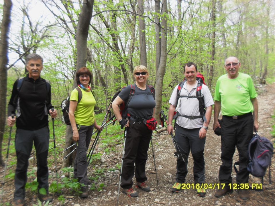 Slavnik in Vremščica - 17.4.2016 - foto povečava