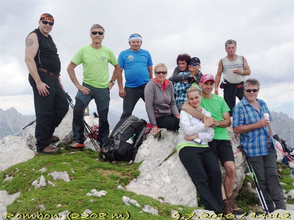 Bovec-Rombon in Mangart-10.7.2016 - foto povečava