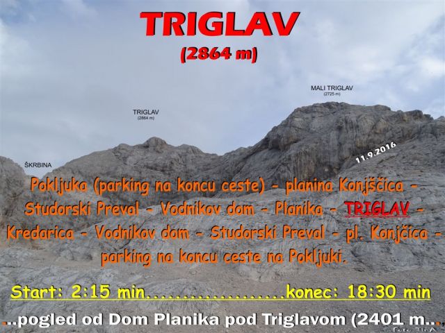 Pokljuka-Planika-Triglav-11.9.2016 - foto