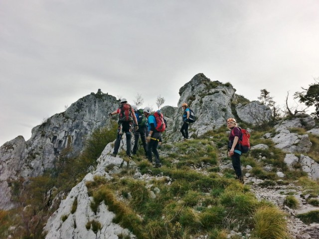 Glinščica-ferate in Comicijev greben-4.11.18  - foto