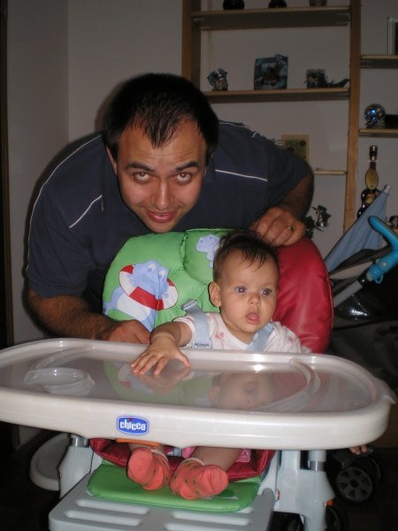 Očka Nikola in hčerka Jelena