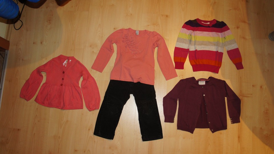 Majica, pulover, jopici, žametne hlače 98/104;20 eur