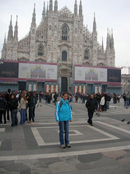 Sedmič v Milano, prvič na Piazza Duomo. Se vidi, da nisem bila tam službeno